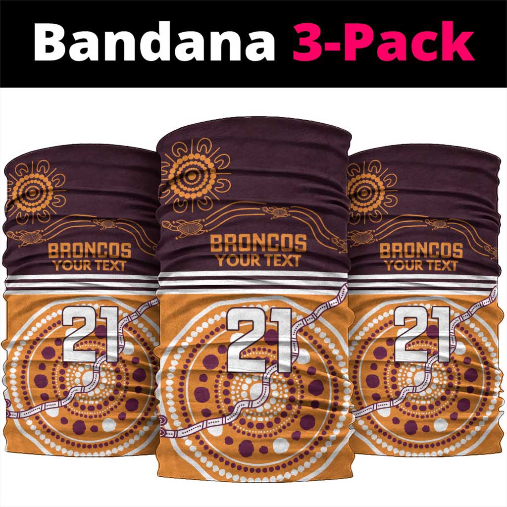 Custom Broncos Spirit Neck Gaiter Ride for Glory Indigenous Aboriginal - Aussie Hoodie