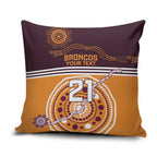 Custom Broncos Spirit Pillow Cover Ride for Glory Indigenous Aboriginal - Aussie Hoodie