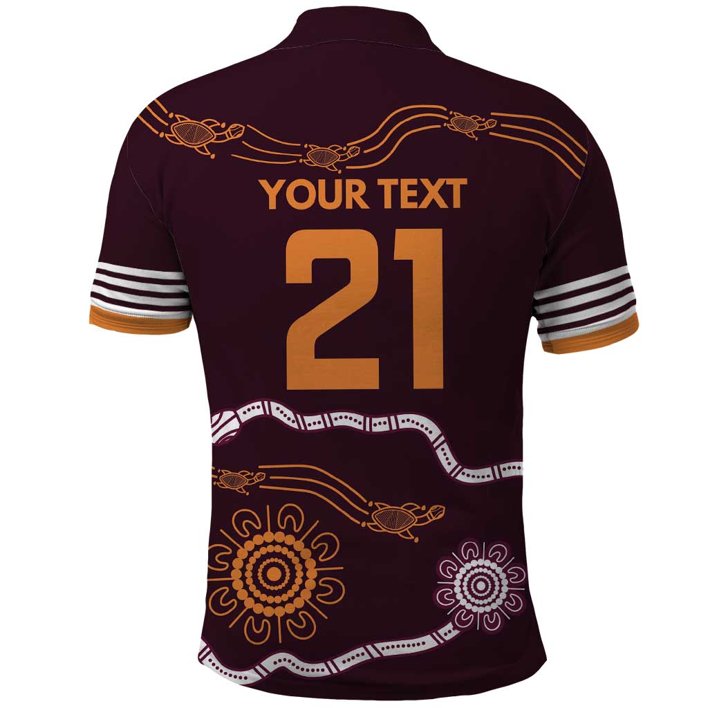 Custom Broncos Spirit Polo Shirt Ride for Glory Indigenous Aboriginal - Aussie Hoodie