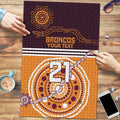 Custom Broncos Spirit Puzzle Ride for Glory Indigenous Aboriginal - Aussie Hoodie