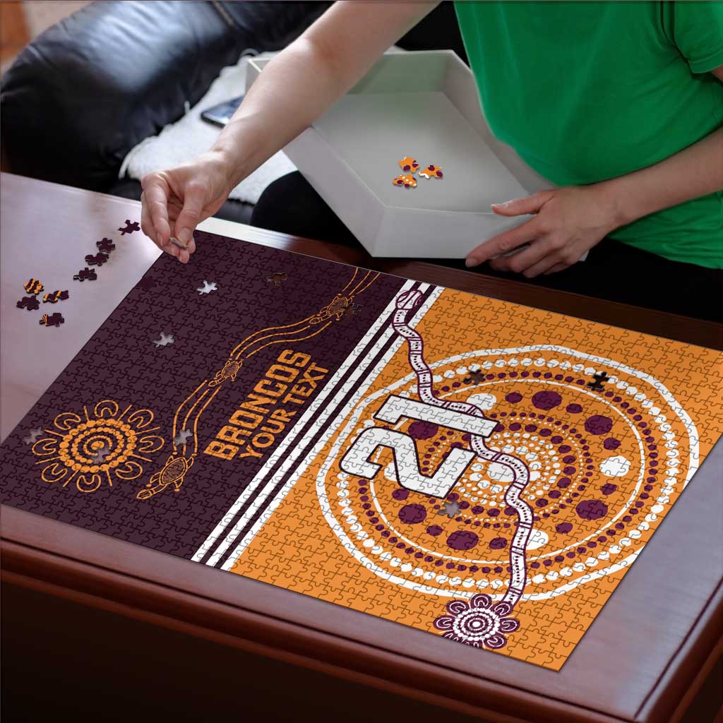 Custom Broncos Spirit Puzzle Ride for Glory Indigenous Aboriginal - Aussie Hoodie