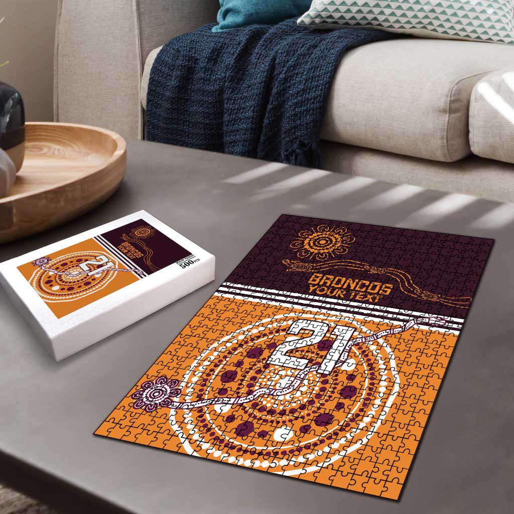 Custom Broncos Spirit Puzzle Ride for Glory Indigenous Aboriginal - Aussie Hoodie