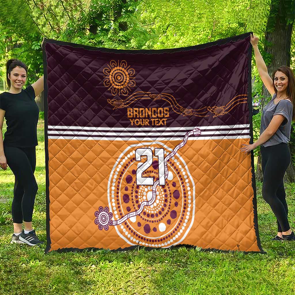 Custom Broncos Spirit Quilt Ride for Glory Indigenous Aboriginal - Aussie Hoodie