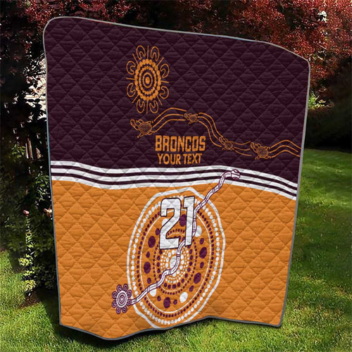 Custom Broncos Spirit Quilt Ride for Glory Indigenous Aboriginal - Aussie Hoodie