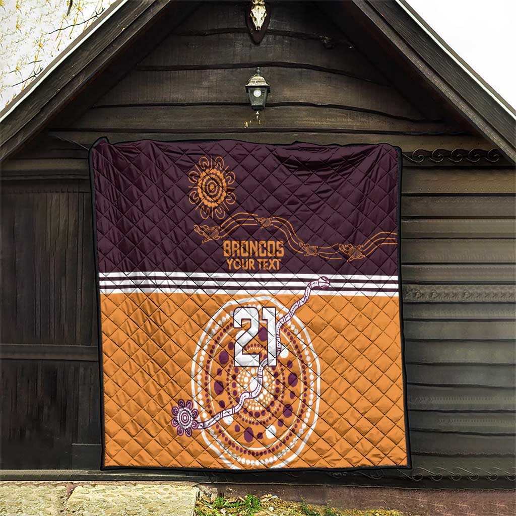 Custom Broncos Spirit Quilt Ride for Glory Indigenous Aboriginal - Aussie Hoodie