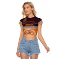 Custom Broncos Spirit Raglan Cropped T Shirt Ride for Glory Indigenous Aboriginal - Aussie Hoodie