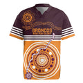 Custom Broncos Spirit Rugby Jersey Ride for Glory Indigenous Aboriginal - Aussie Hoodie