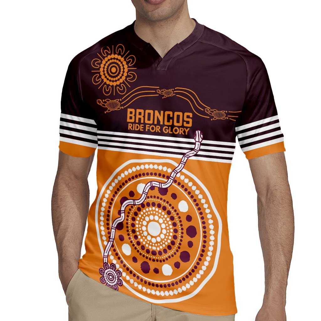 Custom Broncos Spirit Rugby Jersey Ride for Glory Indigenous Aboriginal - Aussie Hoodie