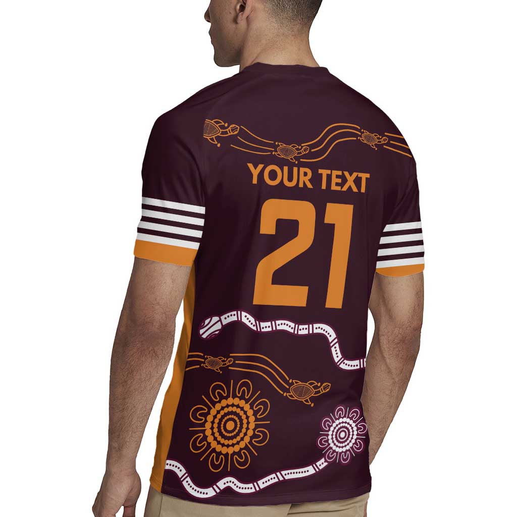 Custom Broncos Spirit Rugby Jersey Ride for Glory Indigenous Aboriginal - Aussie Hoodie