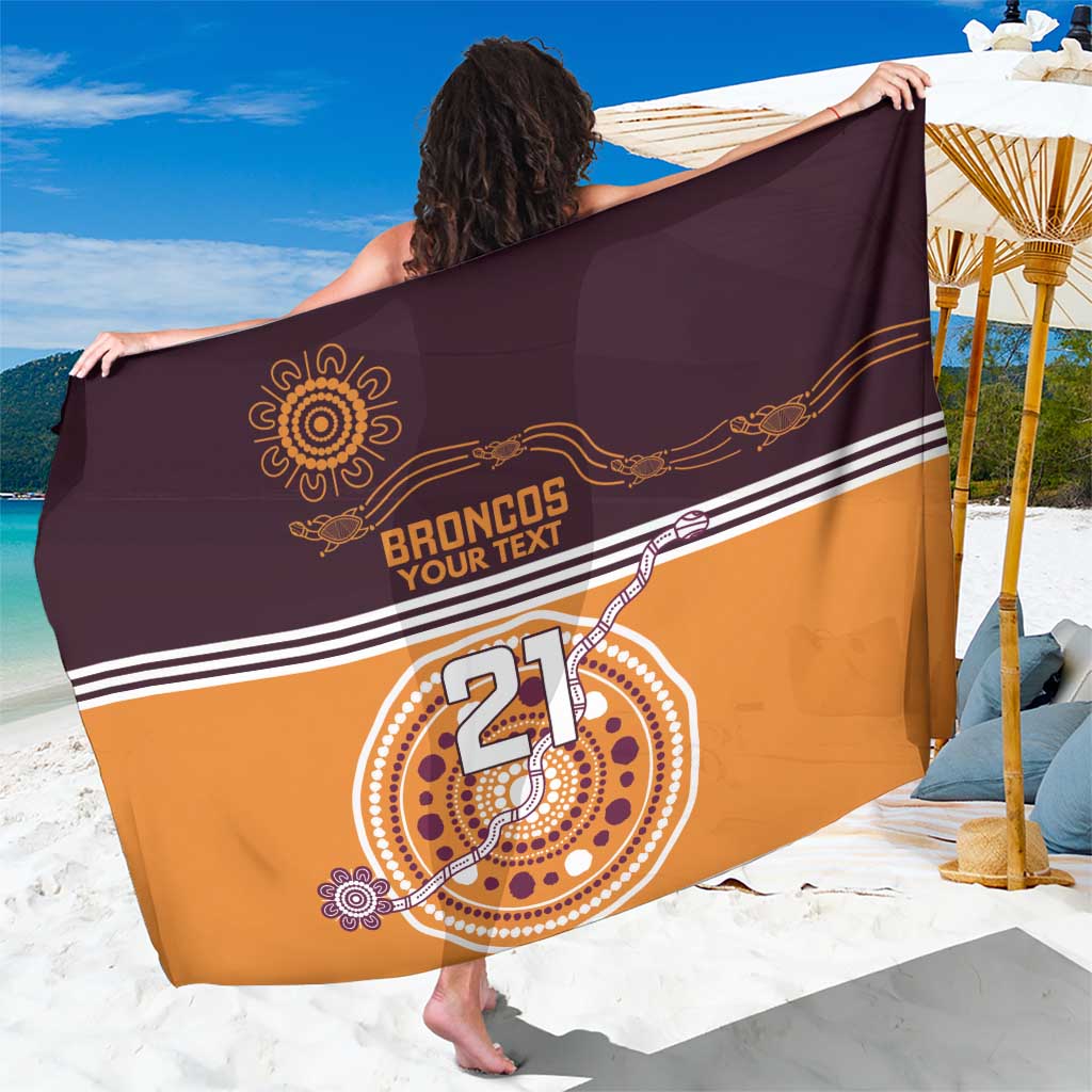 Custom Broncos Spirit Sarong Ride for Glory Indigenous Aboriginal - Aussie Hoodie