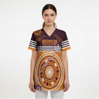 Custom Broncos Spirit Scrub Top Ride for Glory Indigenous Aboriginal - Aussie Hoodie