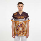 Custom Broncos Spirit Scrub Top Ride for Glory Indigenous Aboriginal - Aussie Hoodie