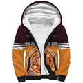 Custom Broncos Spirit Sherpa Hoodie Ride for Glory Indigenous Aboriginal - Aussie Hoodie