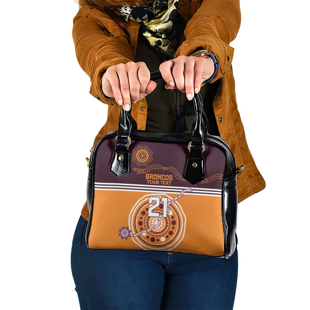 Custom Broncos Spirit Shoulder Handbag Ride for Glory Indigenous Aboriginal - Aussie Hoodie