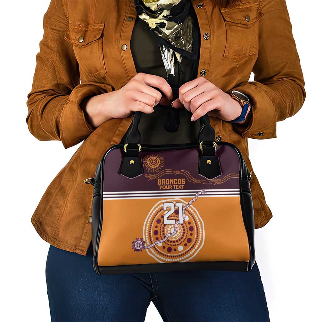 Custom Broncos Spirit Shoulder Handbag Ride for Glory Indigenous Aboriginal - Aussie Hoodie