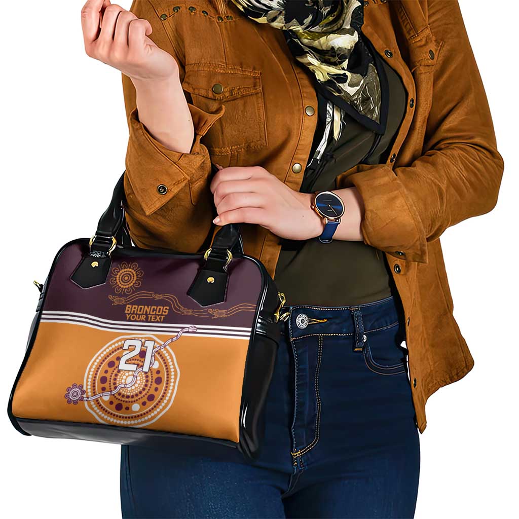 Custom Broncos Spirit Shoulder Handbag Ride for Glory Indigenous Aboriginal - Aussie Hoodie