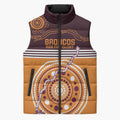 Custom Broncos Spirit Sleeveless Puffer Jacket Ride for Glory Indigenous Aboriginal - Aussie Hoodie