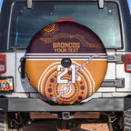 Custom Broncos Spirit Spare Tire Cover Ride for Glory Indigenous Aboriginal - Aussie Hoodie