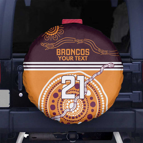 Custom Broncos Spirit Spare Tire Cover Ride for Glory Indigenous Aboriginal - Aussie Hoodie