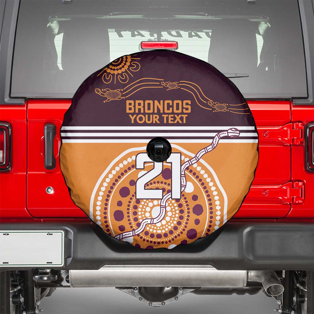 Custom Broncos Spirit Spare Tire Cover Ride for Glory Indigenous Aboriginal - Aussie Hoodie