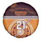 Custom Broncos Spirit Spare Tire Cover Ride for Glory Indigenous Aboriginal - Aussie Hoodie