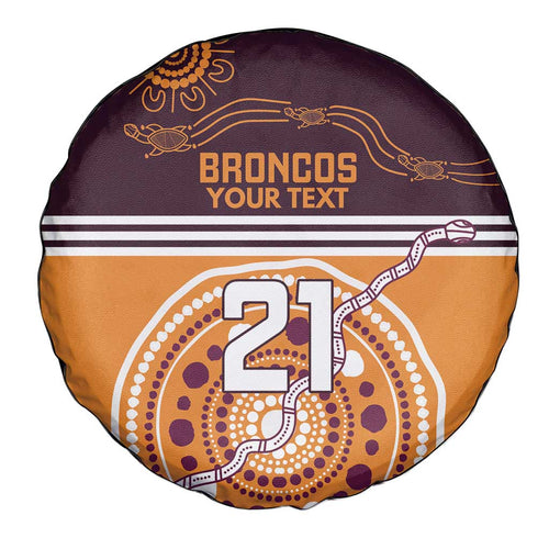 Custom Broncos Spirit Spare Tire Cover Ride for Glory Indigenous Aboriginal - Aussie Hoodie
