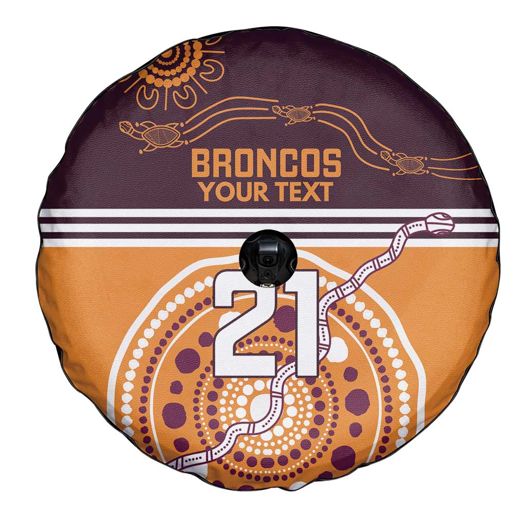 Custom Broncos Spirit Spare Tire Cover Ride for Glory Indigenous Aboriginal - Aussie Hoodie