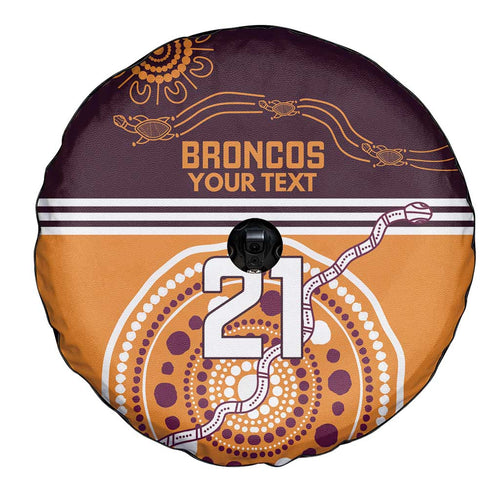 Custom Broncos Spirit Spare Tire Cover Ride for Glory Indigenous Aboriginal - Aussie Hoodie