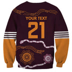 Custom Broncos Spirit Sweatshirt Ride for Glory Indigenous Aboriginal - Aussie Hoodie