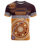 Custom Broncos Spirit T Shirt Ride for Glory Indigenous Aboriginal - Aussie Hoodie