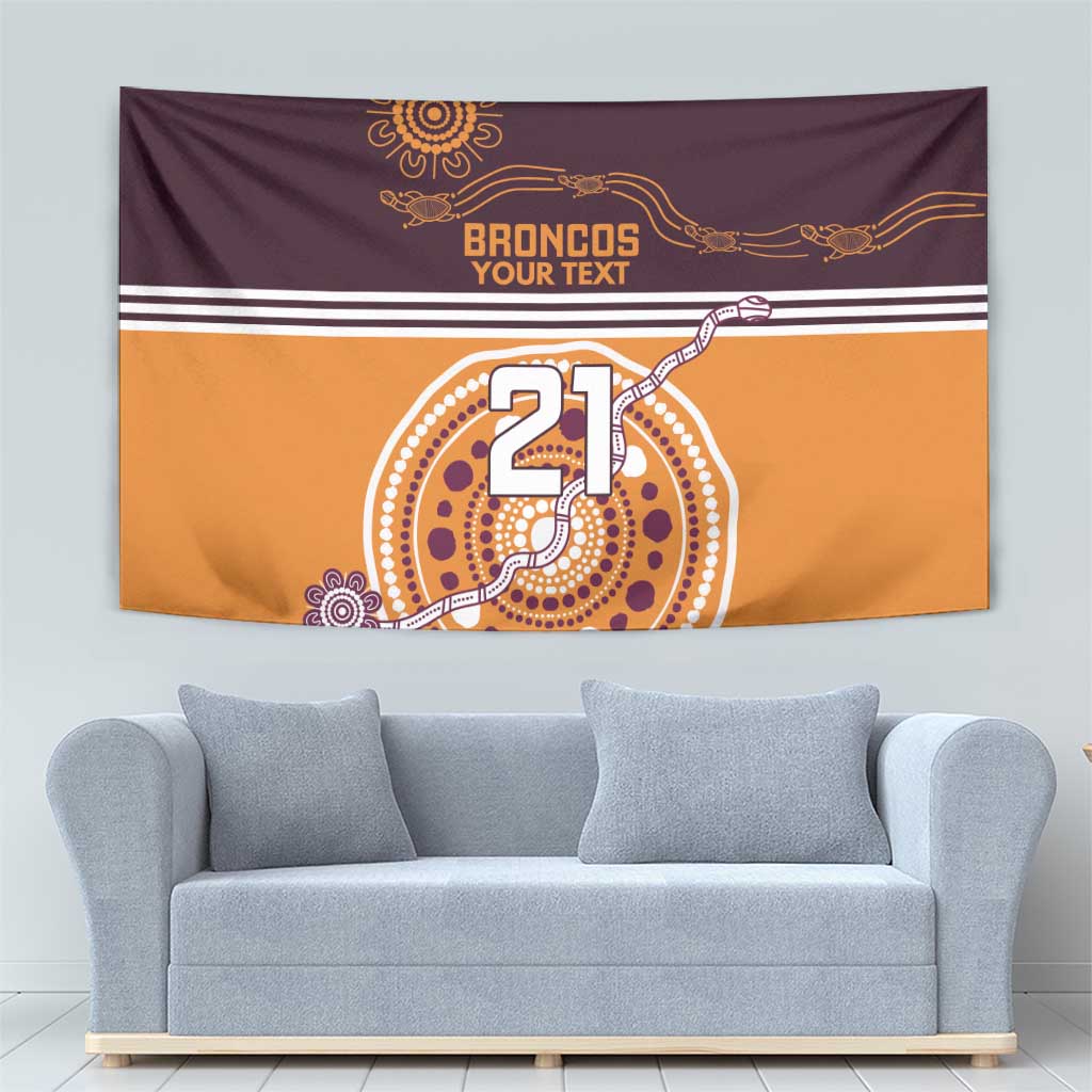 Custom Broncos Spirit Tapestry Ride for Glory Indigenous Aboriginal - Aussie Hoodie