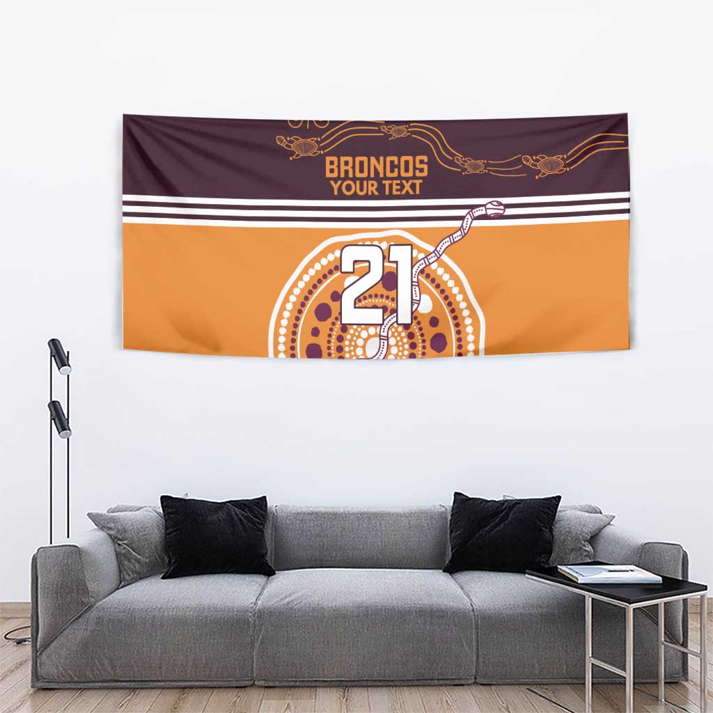 Custom Broncos Spirit Tapestry Ride for Glory Indigenous Aboriginal - Aussie Hoodie