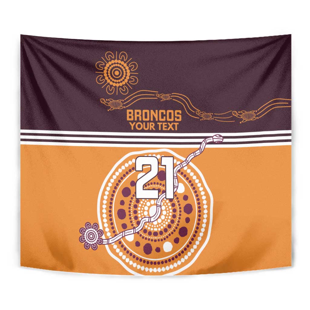 Custom Broncos Spirit Tapestry Ride for Glory Indigenous Aboriginal - Aussie Hoodie