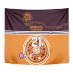 Custom Broncos Spirit Tapestry Ride for Glory Indigenous Aboriginal - Aussie Hoodie