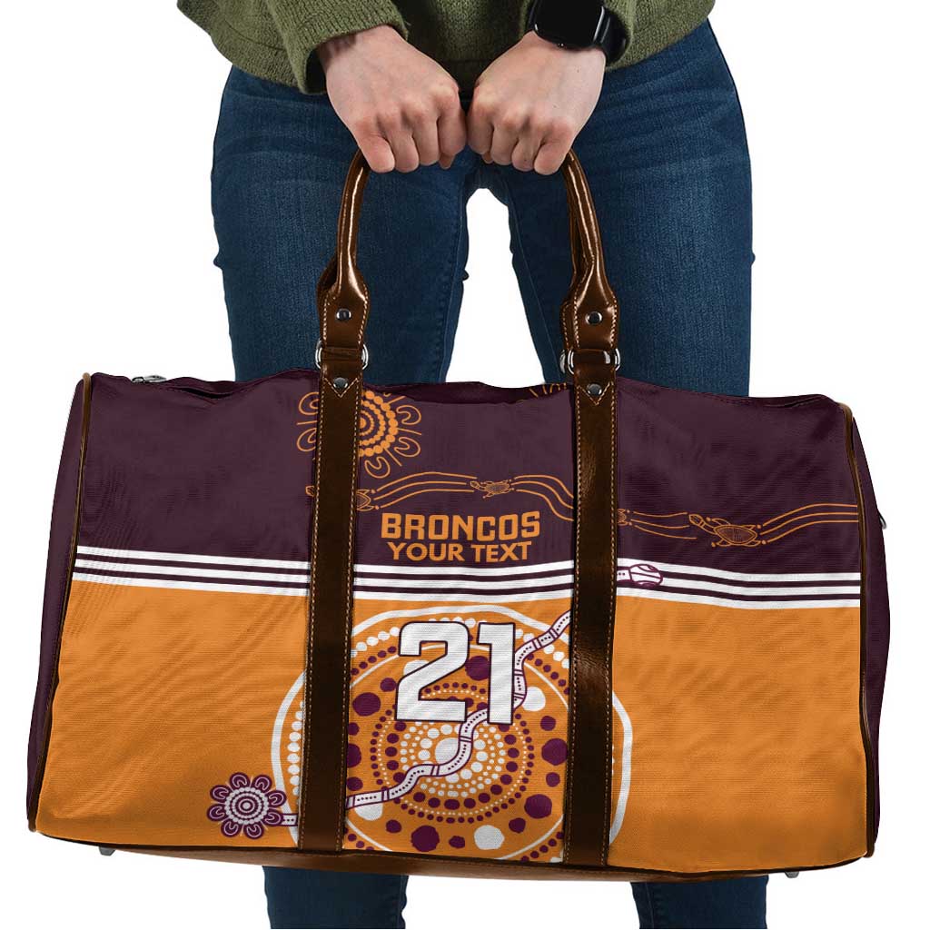 Custom Broncos Spirit Travel Bag Ride for Glory Indigenous Aboriginal - Aussie Hoodie