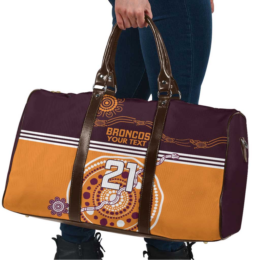 Custom Broncos Spirit Travel Bag Ride for Glory Indigenous Aboriginal - Aussie Hoodie