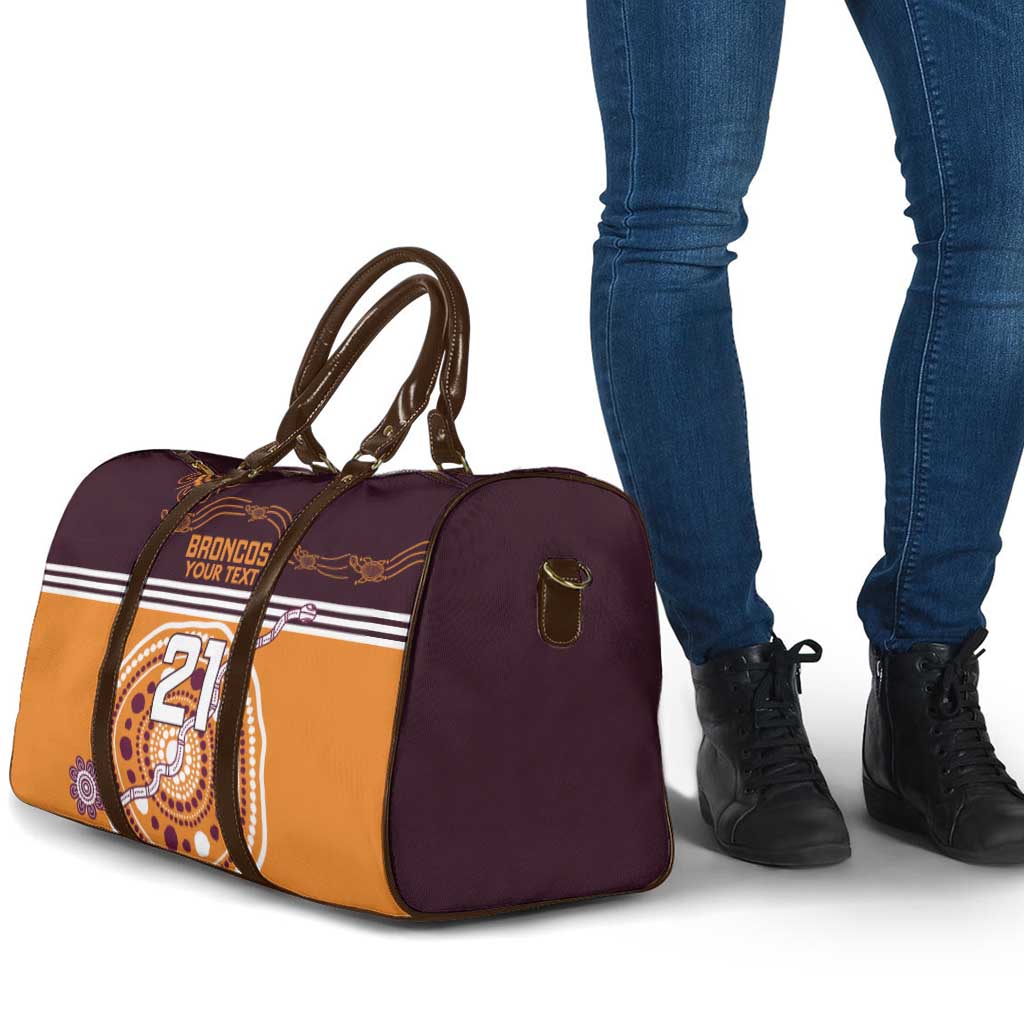Custom Broncos Spirit Travel Bag Ride for Glory Indigenous Aboriginal - Aussie Hoodie