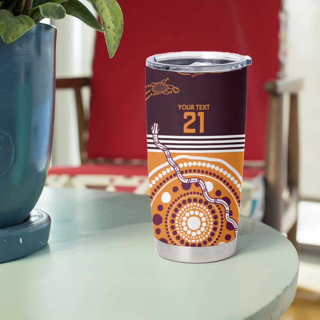 Custom Broncos Spirit Tumbler Cup Ride for Glory Indigenous Aboriginal - Aussie Hoodie