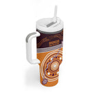 Custom Broncos Spirit Tumbler With Handle Ride for Glory Indigenous Aboriginal - Aussie Hoodie