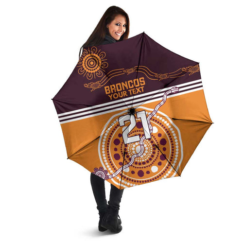 Custom Broncos Spirit Umbrella Ride for Glory Indigenous Aboriginal - Aussie Hoodie