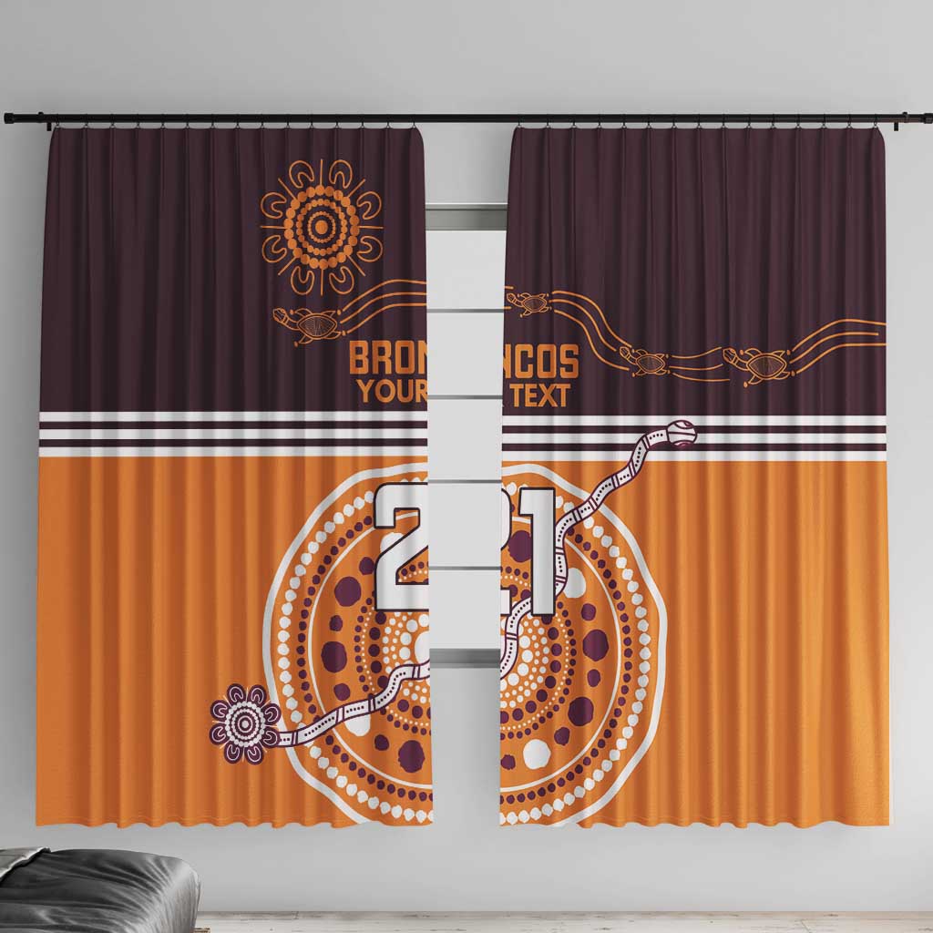 Custom Broncos Spirit Window Curtain Ride for Glory Indigenous Aboriginal - Aussie Hoodie