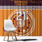 Custom Broncos Spirit Window Curtain Ride for Glory Indigenous Aboriginal - Aussie Hoodie