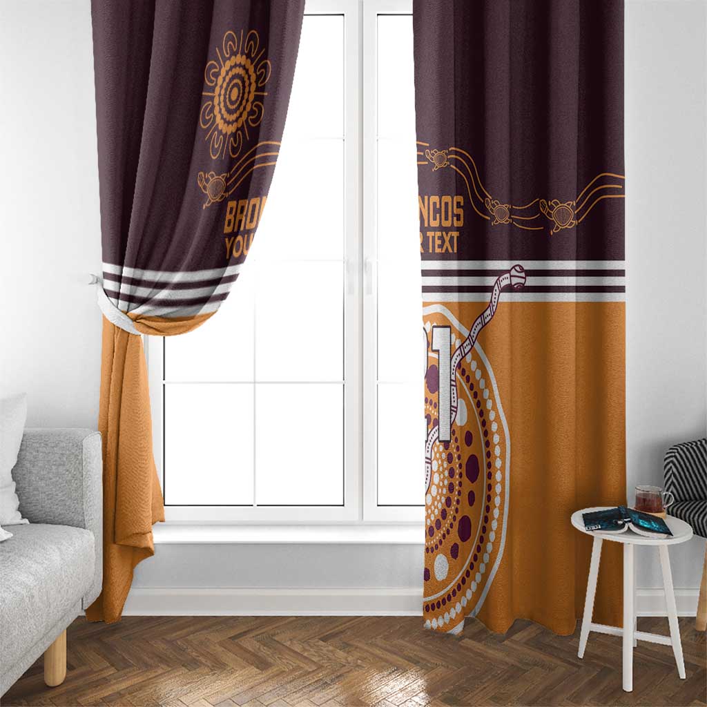 Custom Broncos Spirit Window Curtain Ride for Glory Indigenous Aboriginal - Aussie Hoodie
