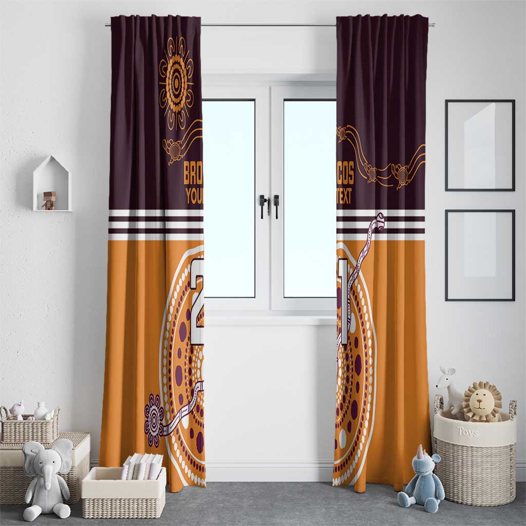 Custom Broncos Spirit Window Curtain Ride for Glory Indigenous Aboriginal - Aussie Hoodie