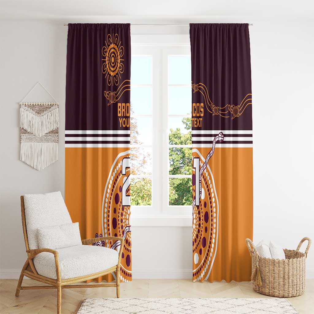 Custom Broncos Spirit Window Curtain Ride for Glory Indigenous Aboriginal - Aussie Hoodie