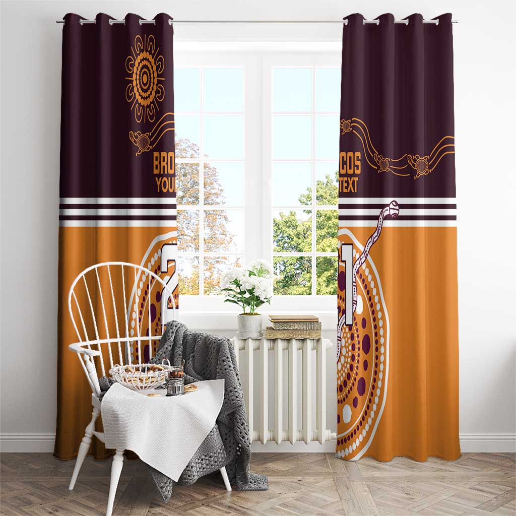 Custom Broncos Spirit Window Curtain Ride for Glory Indigenous Aboriginal - Aussie Hoodie