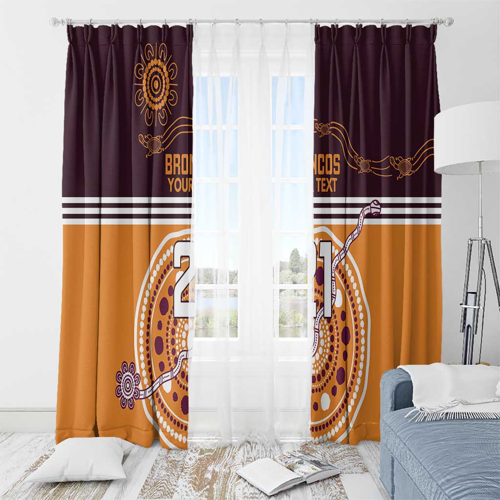 Custom Broncos Spirit Window Curtain Ride for Glory Indigenous Aboriginal - Aussie Hoodie