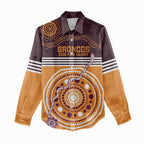 Custom Broncos Spirit Women Casual Shirt Ride for Glory Indigenous Aboriginal - Aussie Hoodie