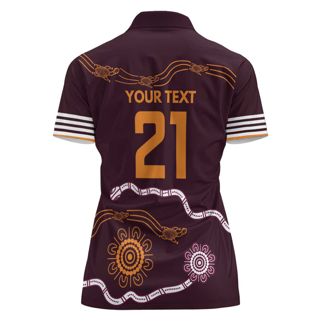 Custom Broncos Spirit Women Polo Shirt Ride for Glory Indigenous Aboriginal - Aussie Hoodie
