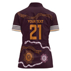 Custom Broncos Spirit Women Polo Shirt Ride for Glory Indigenous Aboriginal - Aussie Hoodie